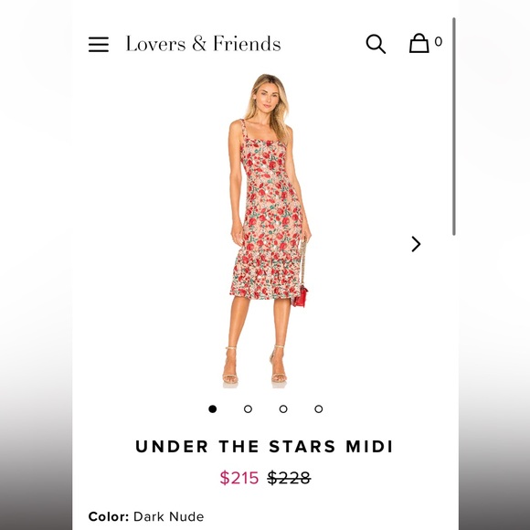 lovers friends under the stars midi dress Lovers and Friends Under the Stars Midi in Black